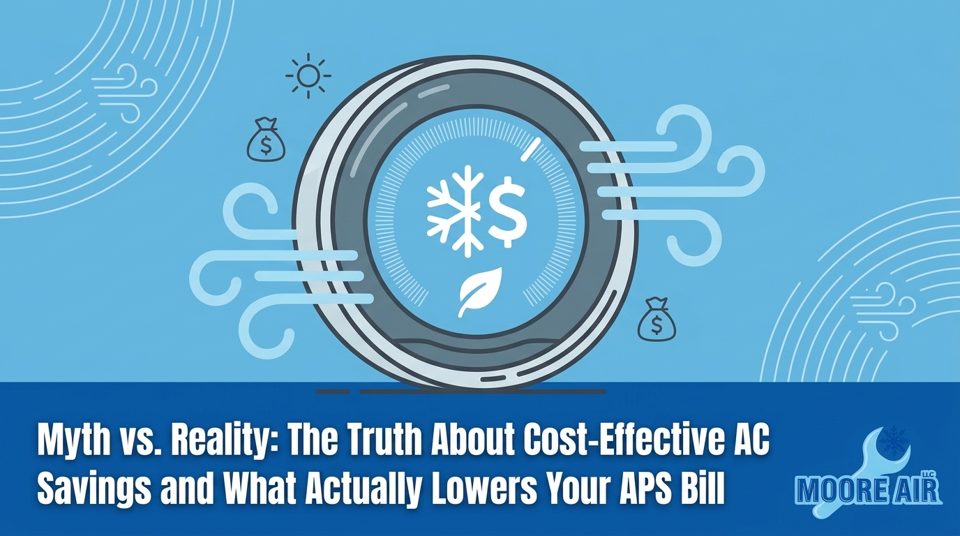 Myth vs. Reality: The Truth About Cost-Effective AC Savings and What Actually Lowers Your APS Bill — featured image