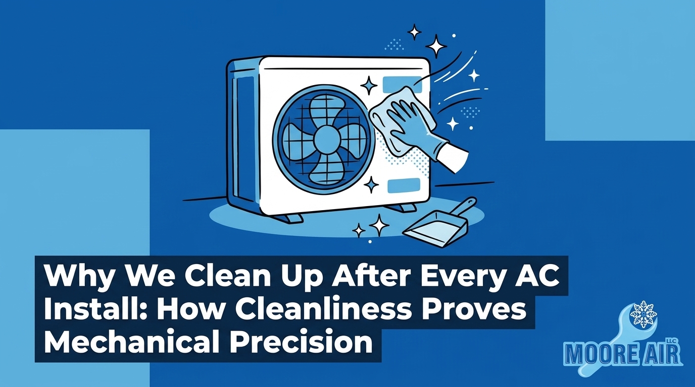 Why We Clean Up After Every AC Install: How Cleanliness Proves Mechanical Precision — featured image