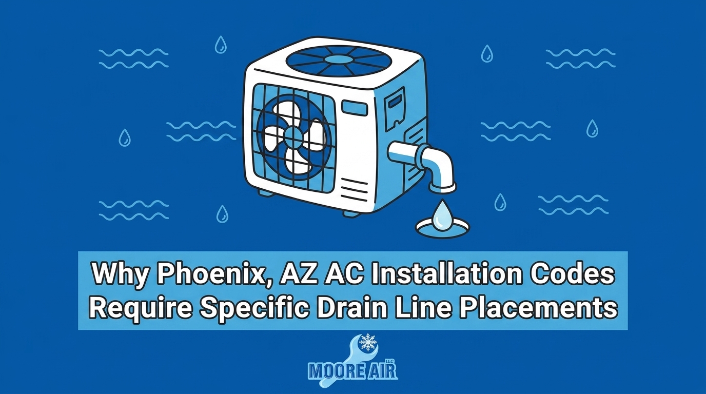 Why Phoenix, AZ AC Installation Codes Require Specific Drain Line Placements — featured image