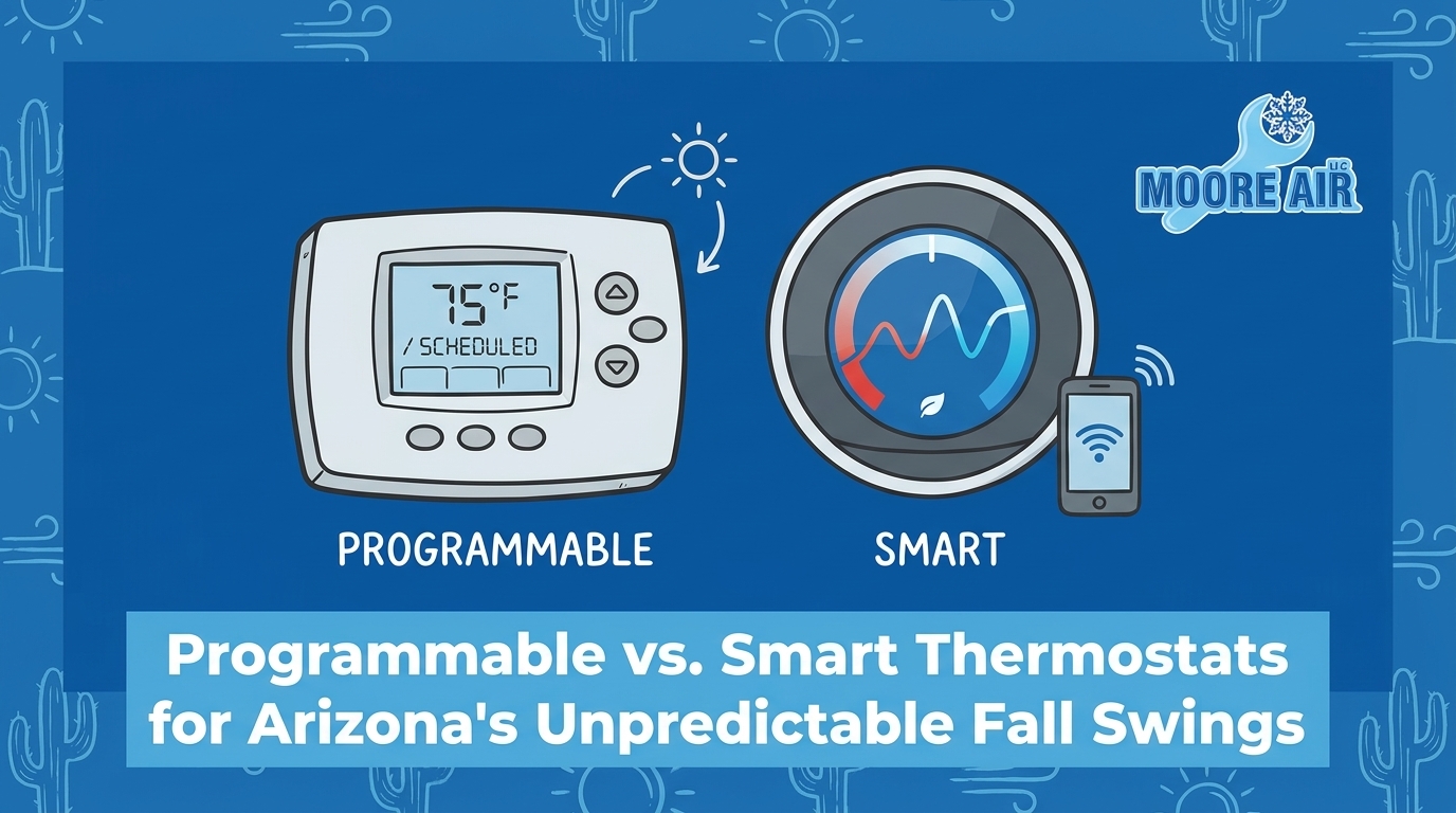 Programmable vs. Smart Thermostats for Arizona's Unpredictable Fall Swings — featured image