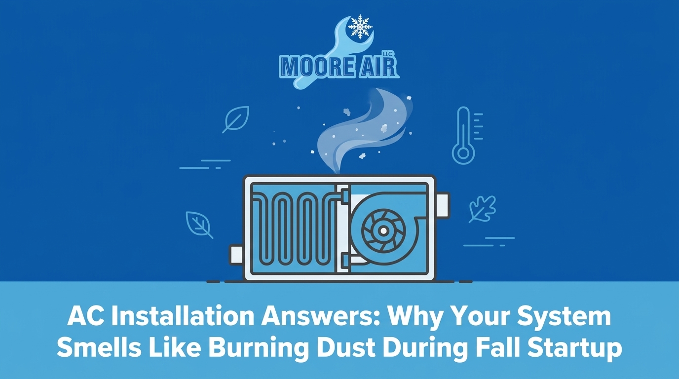 AC Installation Answers: Why Your System Smells Like Burning Dust During Fall Startup — featured image